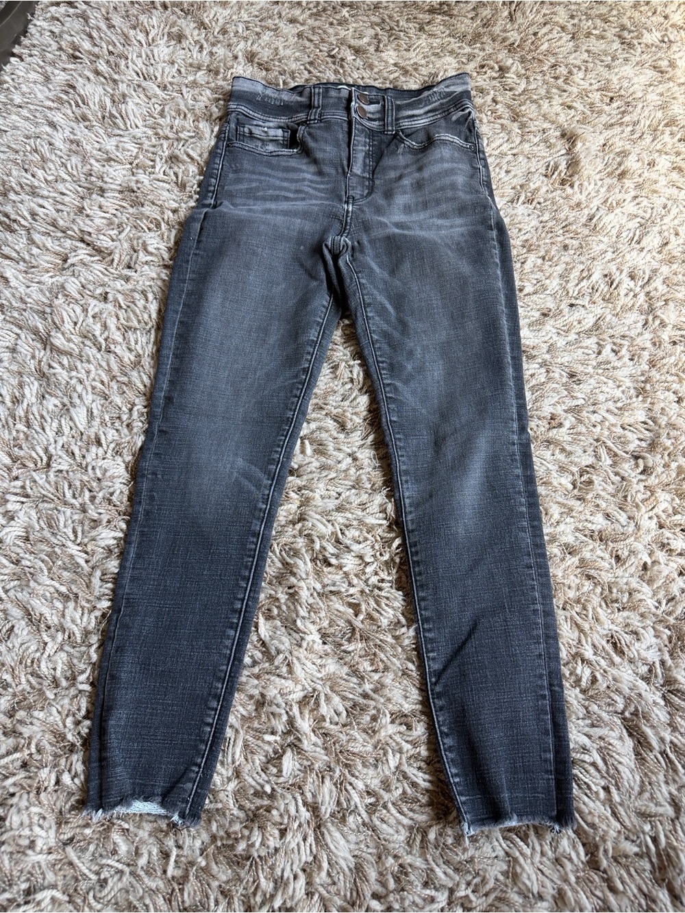 BKE Parker High-Rise Universal Fit Washed Black Skinny Jeans Size 25